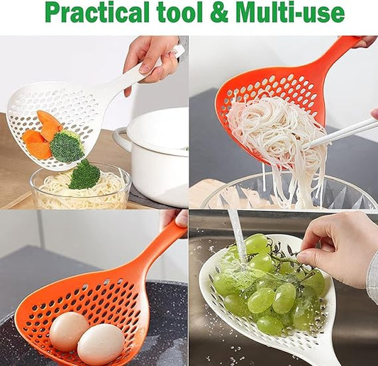 Large Non-Slip Kitchen Strainer Spoon