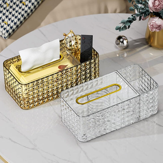 Luxury Style Diamond Pattern Tissue Box