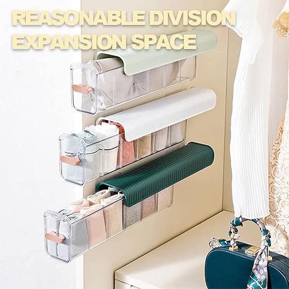 Household Underwear Organizer Drawer Push Pull Storage Box