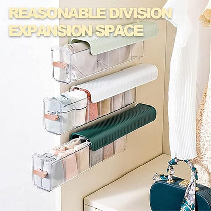 Household Underwear Organizer Drawer Push Pull Storage Box