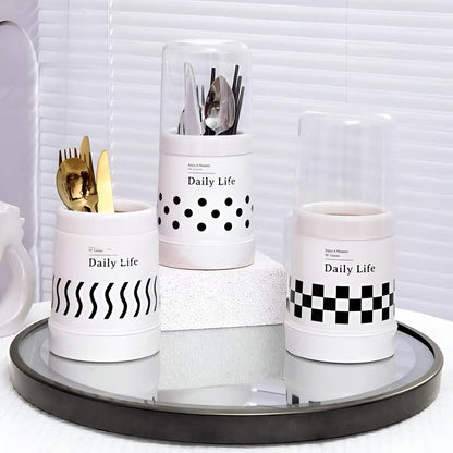 Multifunction Tableware Organizer – Drawer Cutlery Holder with Cover