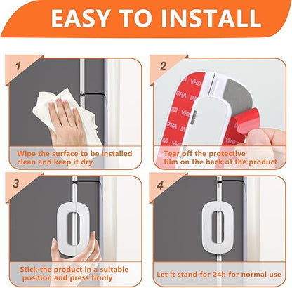 Self-Adhesive Fridge Lock – Baby Proof Safety Latch