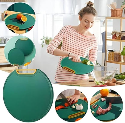 Round Cutting Board – Ideal for Meat, Veggies & Fruits