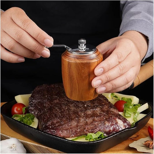 Manual Wooden Pepper Grinder – Hand Operated Mill