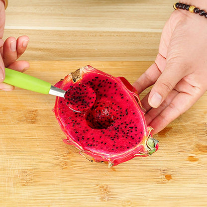 Multifunctional 2-in-1 Dig Scoop & Carving Fruit Knife