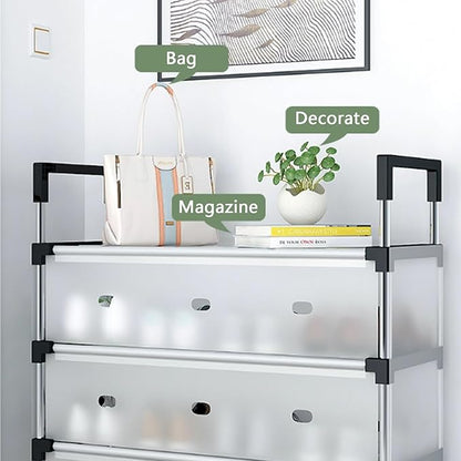 Adjustable Metal Shoe Organizer Storage Rack ( 4 Layers )