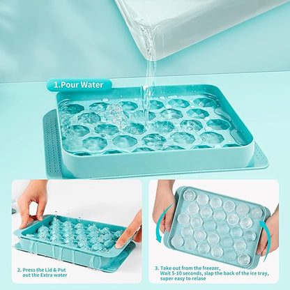 Mini Plastic Ice Cube Tray – 33 Round Balls
