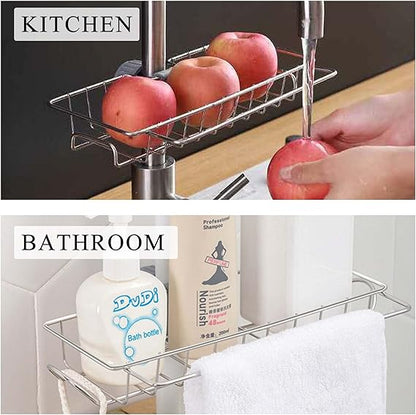 Stainless Steel Sink Sponge Holder Rack