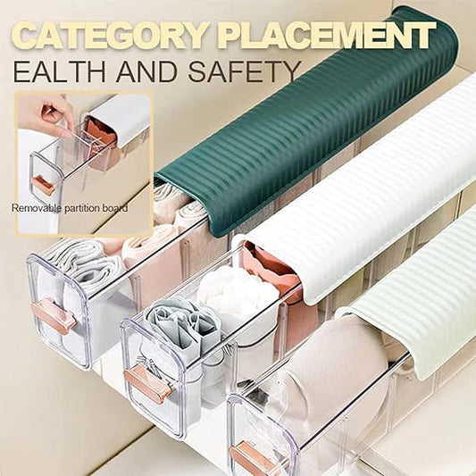 Household Underwear Organizer Drawer Push Pull Storage Box