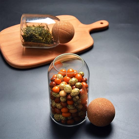 3pcs Glass Jar Set for Kitchen Storage