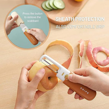 2-in-1 Stainless Steel Fruit Knife & Peeler