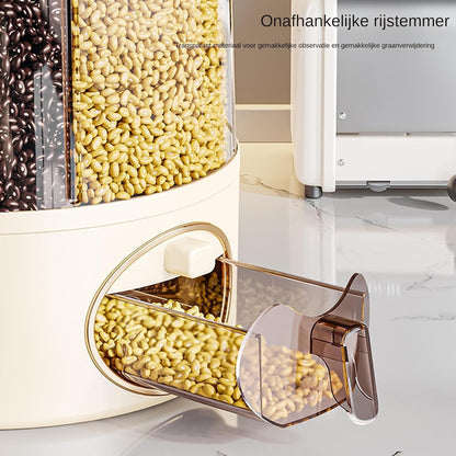 One-Click Rice & Grain Storage Dispenser