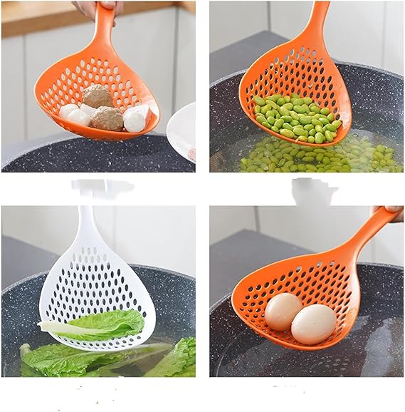 Large Non-Slip Kitchen Strainer Spoon