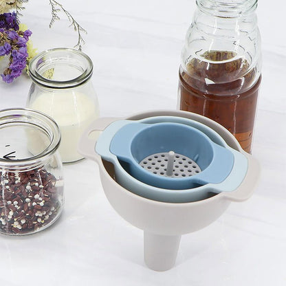 4PCS Multi-Size Kitchen Plastic Funnel Set