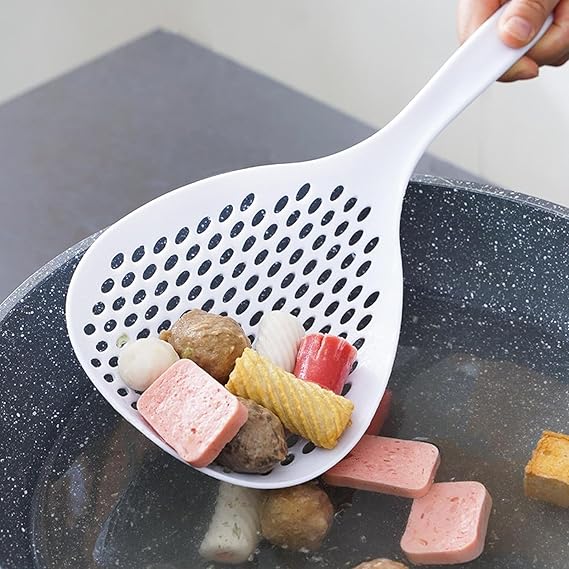 Large Non-Slip Kitchen Strainer Spoon