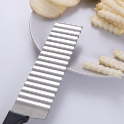 Stainless Steel Potato Wavy Cutter Vegetable Carrot Slicer Knife Kitchen Tools