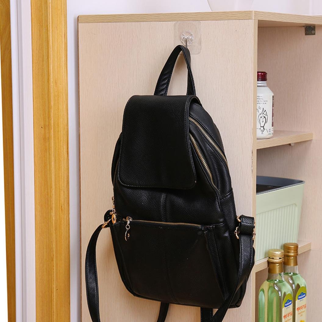 Transparent Self-Adhesive Wall Hooks Waterproof Heavy-Duty 10Kg