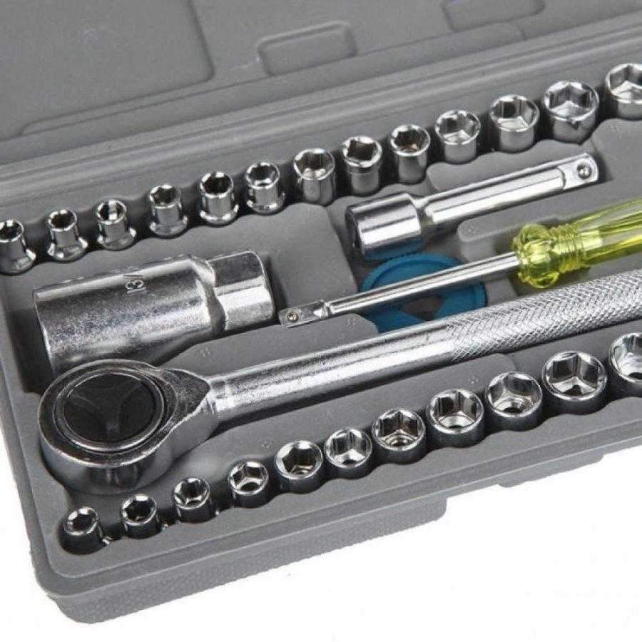 Stainless Steel AIWA 40 Pcs Tool Kit Socket Wrench Set