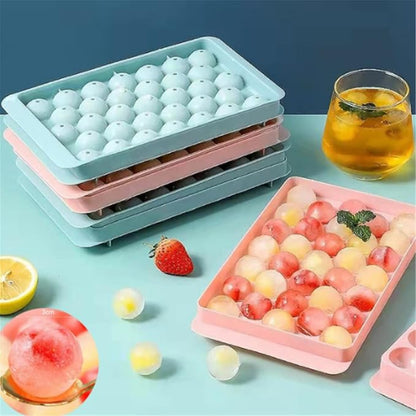 Mini Plastic Ice Cube Tray – 33 Round Balls