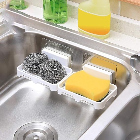 Wall Mounted Plastic Soap Dish – Self-Adhesive Tray