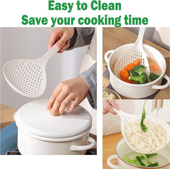 Large Non-Slip Kitchen Strainer Spoon