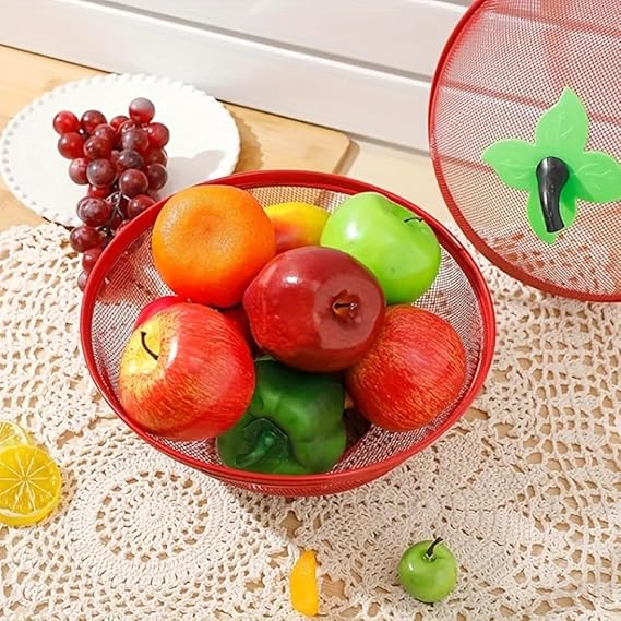 Mesh Fruit Storage Basket with Pest Cover