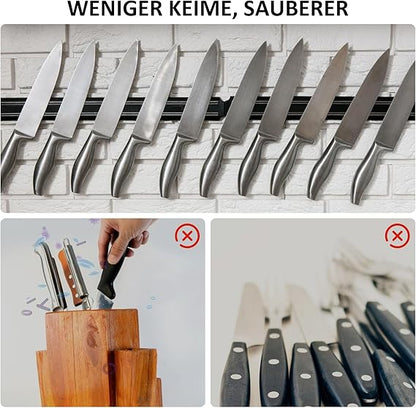 Magnetic Knife Holder Strip – Wall Mount Kitchen Rack