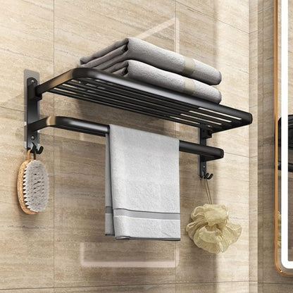 Punch-Free Wall-Mounted Iron Towel Rack Holder