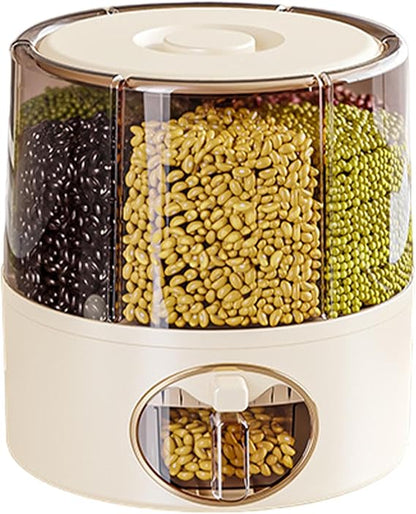 One-Click Rice & Grain Storage Dispenser
