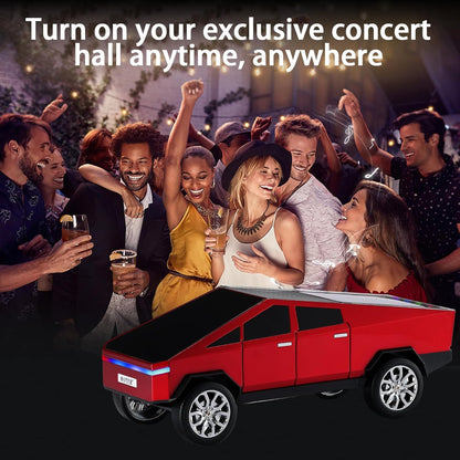 WS-580 Tesla Cyber Truck Bluetooth Pickup Truck Speaker | LED Display, TWS & FM Radio