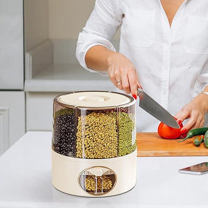 One-Click Rice & Grain Storage Dispenser