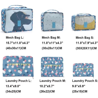 Waterproof 6 Pcs Travel Storage Bag Set | Packing Cubes Luggage Organizer – Runstore.pk