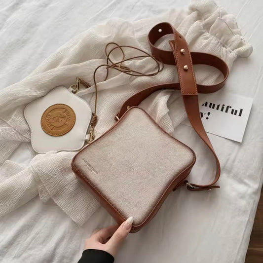 Fried Toast Bread Crossbody Shoulder Bag for Women
