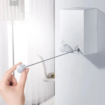 Retractable Clothesline 4.2m | Wall Mounted Indoor & Outdoor Clothes Dryer – Runstore.pk