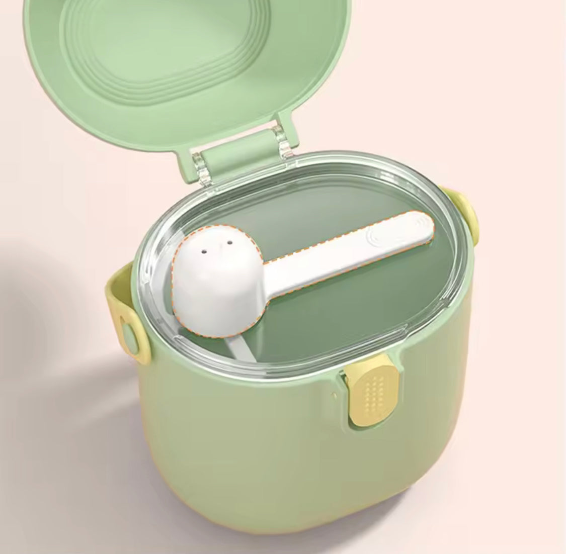 Baby Milk Powder Container with Spoon Box