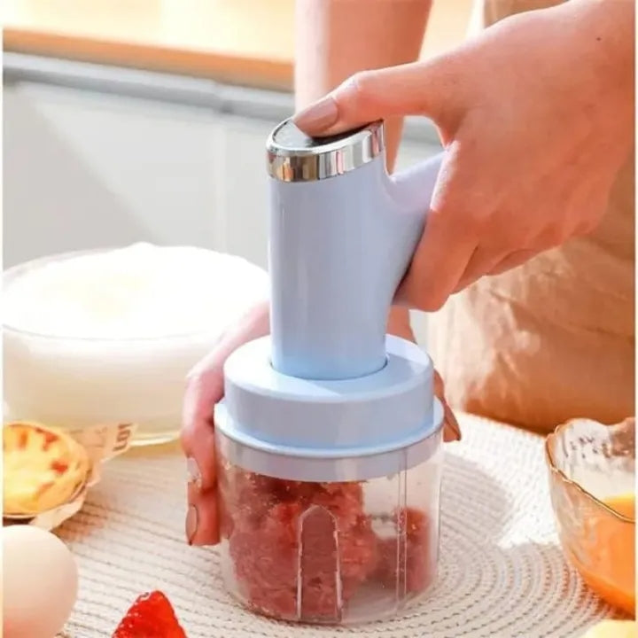 3 in 1 Wireless Electric Egg Beater & Garlic Chopper – USB Rechargeable Hand Mixer & Mini Food Blender