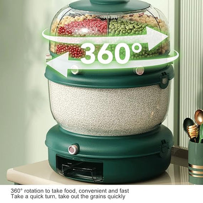 Double Layer Rotatable Dry Food Container