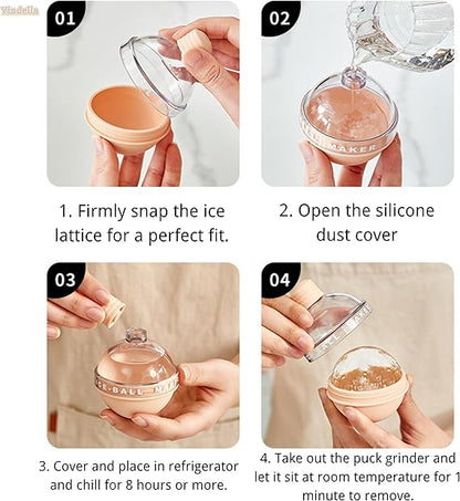 Ice Ball Maker – Ice Hockey Mold for Drinks