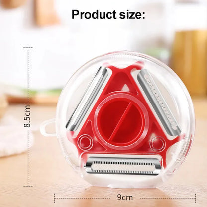 3-in-1 Rotating Julienne Peeler & Vegetable Cutter