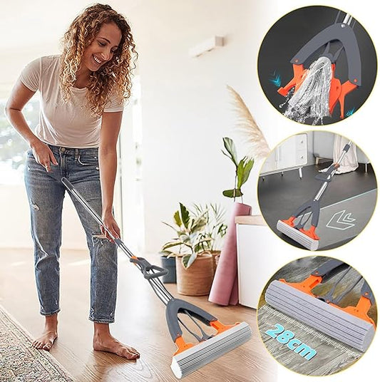 Dual Use Sponge Mop for Floor Cleaning