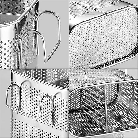 Stainless Steel Utensil Drying Cutlery Holder Rack