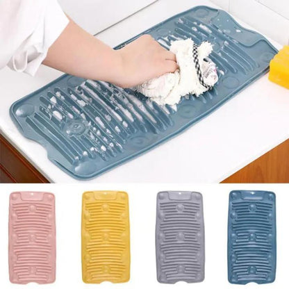 Foldable Silicone Non-Slip Laundry Washing Board Mat