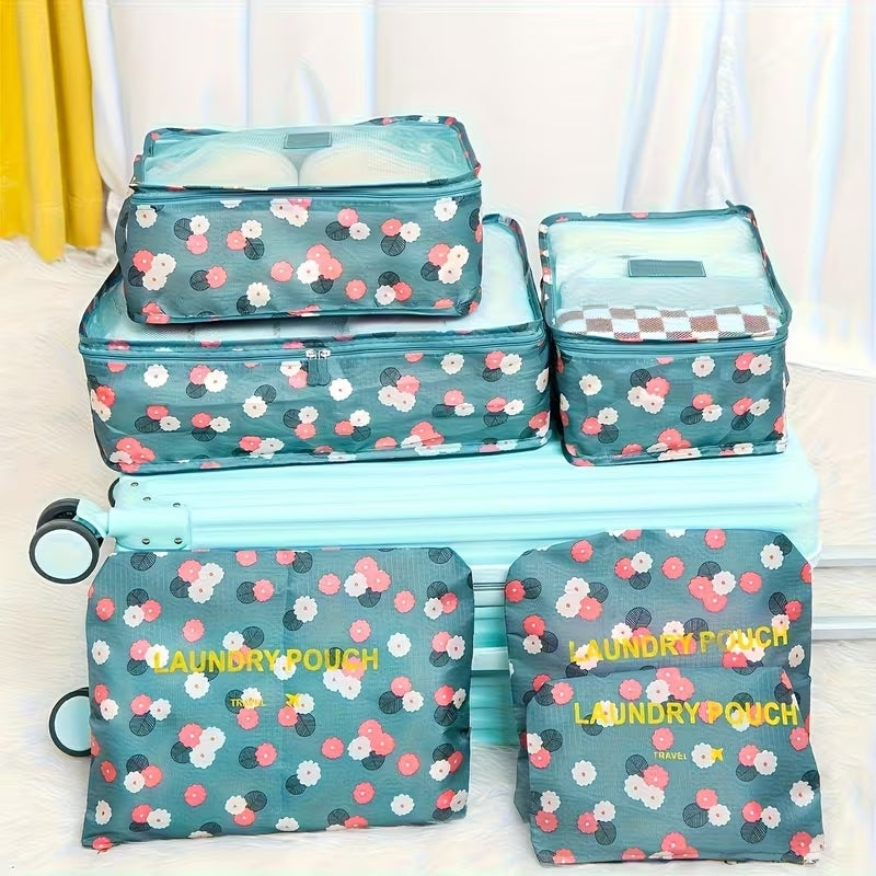 Waterproof 6 Pcs Travel Storage Bag Set | Packing Cubes Luggage Organizer – Runstore.pk