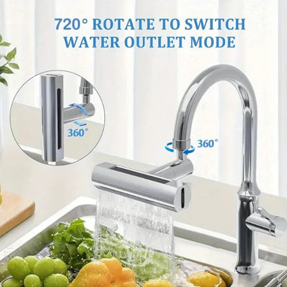 3-Mode Universal Waterfall Faucet for Kitchen