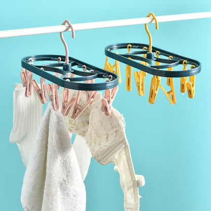 12-Clip Rotatable Drying Rack | Windproof Hanging Laundry Hanger – Runstore.pk