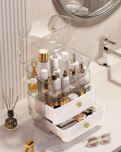 Multifunctional Makeup Organizer Shelf for Vanity