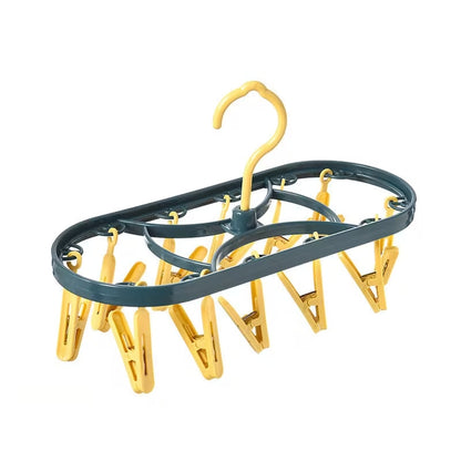 12-Clip Rotatable Drying Rack | Windproof Hanging Laundry Hanger – Runstore.pk