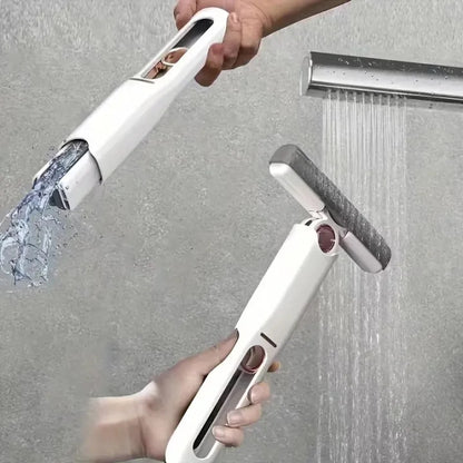 Portable Mini Sponge Mop Self-Squeeze | Magic Absorbent Hand Press Cleaning Mop for Kitchen, Bathroom & Car