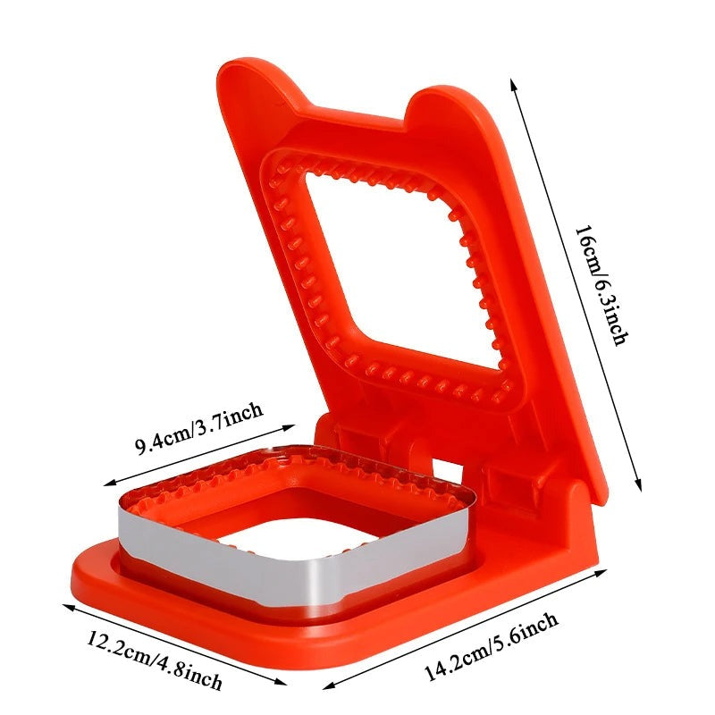 Stainless Steel Sandwich Cutter & Sealer for Kids Fun Lunch Maker