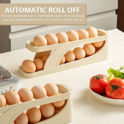 Smart Automatic Rolling Egg Dispenser Rack Tray